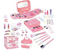 Set Di Trucco Falso Lavabile per - Kit Di Giocattoli con Specchio per Ragazze | Gioco Di Principessa Sicuro per Regali Di Natale E Compleanno