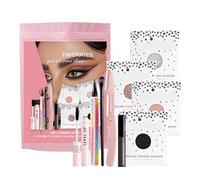 Set di trucco impermeabile, kit per il trucco colorato - 9 pezzi Set di trucco da donna impermeabile - Cosmetici portatili per principianti per viaggi di vacanza di incontri di mar
