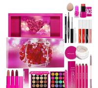 Set Di Trucco - Kit Di Trucco Per Donne | Kit Per Trucco Per Le Labbra Per Gli Occhi Principianti | Il Set Di Trucco Di Lunga Durata Include Una Di Ombretti Con Cosmetici Mascara Bl
