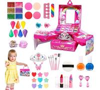 Set di trucco lavabile - PP Toddler Cosmetic Toys, Fingt Beauty Kit | Collezione da gioco per lo styling creativo vero per bambini bambini adolescenti figlie figli fratelli amici compagni compagni di