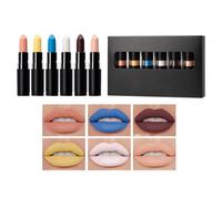 Set Di Trucco | Lucidalabbra Nero Intenso Per Cosplay | Set per Feste e Festival con Strisce Oscure