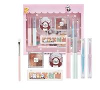 Set Di Trucco | Palette Ombretti Per Il Viso A Lunga Durata Con Rossetto E Pennello - Set Per Labbra Lucide | Per Donne Adolescenti Principianti Compleanno Natale Moglie Festa Della Mamma