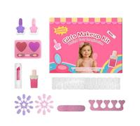 Set di trucco per bambini, giocattolo di trucco multifunzionale per ragazze, makeup rossetto per il rossetto per occhio per il gioco di gioco per la festa del teatro di natale di natale di natale