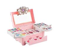 Set di trucco per bambini, set di cosmetici da gioco con valigetta per giochi di ruolo, trucco per ragazze, per riempire calze di Natale, Natale, compleanno, per giochi di bellezza a casa