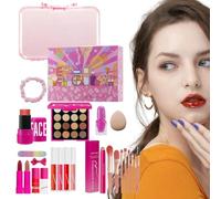 Set Di Trucco Per Donna | 26 Pezzi Ombretti Stick Detergente Viso Fascia Per Capelli,Kit Cosmetici Impermeabili Per Viaggio Teatro Matrimonio Foto Palco