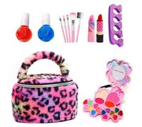 Set di trucco per | Giocattolo cosmetico reale e lavabile, kit di trucco per ragazze 22 pezzi - per 3-12 anni gioco d'imitazione smalto per unghie