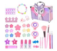 Set di trucco per ragazze, kit per il trucco per bambini, Set di giochi per il trucco per bambini, Princess Cosmetic Playset for Girls, Educational Toddler Facial Make Up Toys