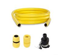 Set di tubi autoadescanti per idropulitrici Karcher serie K2 con tubo di ingresso flessibile da 2 metri e tre adattatori a connessione rapida (4 m)