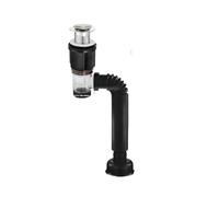 Set di tubi di scarico antiodore Flip Top, filtro deodorante retrattile, tubo di scarico flessibile, anti-intasamento for bagno(Black)