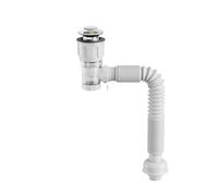 Set di tubi di scarico antiodore Flip Top, filtro deodorante retrattile, tubo di scarico flessibile, anti-intasamento for bagno(White)