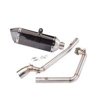 Set di tubi di scarico in acciaio inossidabile compatibile con GSX-R150 2017-2021 Punta del silenziatore(Full carbon fiber)