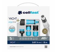 Set di Tubi flessibili con accessori Cellfast Yacht Mini Ats PVC 15 m Ø 9 mm