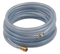 Set di tubi in tessuto PVC con attacco a sgancio rapido, pressione di funzionamento. Max. 60 °C, tubo ø 15 x 9, PN a 23 °C max. 15 bar, lunghezza 10 m