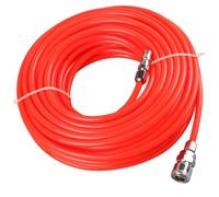 Set di tubi flessibili per linea d'aria da 5 * 8 mm, tubo compressore in plastica EVA flessibile con connettori rapidi autobloccanti per l'irrigazione del giardino rosso 20m
