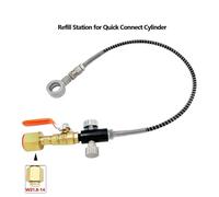 Set di tubi for stazione di ricarica adattatore CO2 Carbonatore DUO Art Terra Bombola a collegamento rapido Gonfiatore for anidride carbonica(W21.8-14 2000psi)