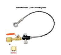 Set di tubi for stazione di ricarica adattatore CO2 Carbonatore DUO Art Terra Bombola a collegamento rapido Gonfiatore for anidride carbonica(CGA320 2000psi)