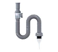 Set di tubi in ABS e acciaio per scarico lavello, zoccoli e odori sgradevoli per lo scarico del bagno