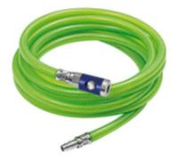 Set di tubi in tessuto PVC con attacco di sicurezza -15 °C fino a 60 °C, tubo ø 15 x 9, PN a 20 °C max. 12 bar, lunghezza 10 m