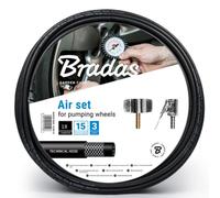 Set di tubi per gonfiaggio pneumatici ad aria compressa da 18 m con...