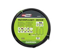 SET DI TUBI PER IRRIGAZIONE A GOCCIA AWTOOLS 100 m 188 pezzi.