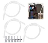 Set di tubi per latte completamente automatici in silicone, 6 pezzi di ricambio + 3 nippli di collegamento, compatibili con macchine automatiche Jura Impressa Giga (trasparente)