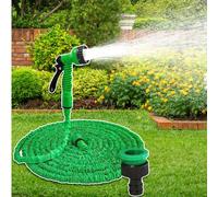 Set di tubo da giardino espandibile con pistola a spruzzo ad alta pressione, ugello a 7 modelli, connettori in gomma, disponibile in lunghezze da 7,5/15/22,5/30m, adatto per irrigazione del giardino, 