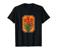Set di Tulipani Rossi Floreali Natura Pasquale Garden Life Maglietta
