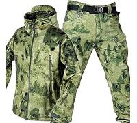 Set di tuta da combattimento militare impermeabile, giacca tattica e pantaloni da uomo, tute in softshell militare, uniforme mimetica - ideale per attività all'aperto