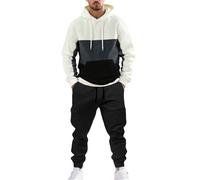 Set Di Tuta Da Uomo Larghi Comodo Spessa Completi Sportivi Jogging Fitness Tinta Unita Felpe Con Cappuccio E Pantaloni Autunno Inverno Leggera Set Tracksuit Casual Manica Lunga Abbigliamento Sportiva