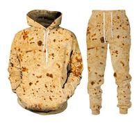 Set di tuta per bambini con cappuccio, da uomo, con stampa, casual, vestibilità aderente, per tutti i giorni, primavera, autunno, inverno, comodo maglione, giubbotto da jogging, Altro., 5XL