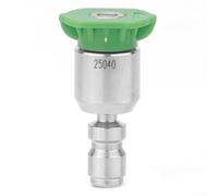 Set di ugelli a connessione rapida in ottone e plastica per idropulitrici da 4000 Psi, offre una rotazione di 360 gradi e quattro diversi angoli di spruzzo per una pulizia efficace di vialetti