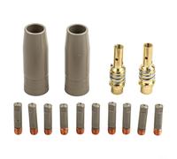Set di ugelli di protezione per rivestimento 14PCS per saldatura a gas 15AK antiaderente con innovazione rimozione delle scorie