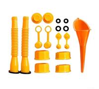 Set di ugelli di ricambio per taniche di carburante con imbuto e punta resistente alle perdite, compatibile con bombolette standard
