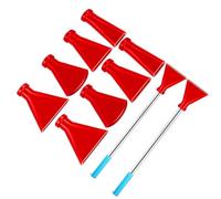 Set di ugelli di soffiaggio multi formato con cannucce in acciaio inossidabile e punta in silicone per creazioni di pittura fluida forniture di vernice accessori per ugelli per vernice