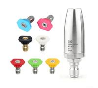 Set di ugelli dinamici per idropulitrice a turbina con 7 diversi modelli di spruzzo (030+7 ugelli)
