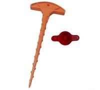 Set di ugelli in plastica con beccuccio di precisione e draga per l'applicazione del sigillante, design ermetico per prevenire l'essiccazione e le perdite (arancione e rosso)