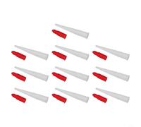 Set di ugelli in silicone con tappo a vite richiudibile, include 10 pezzi, perfetti per progetti fai da te e riparazioni