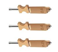 Set di ugelli intercambiabili per stampa con punta in metallo, diametro multiplo, 0,25, ,4, 6 mm, punta ad alta temperatura per ugello a cambio rapido