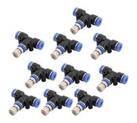 Set di ugelli nebulizzatori in ottone per sistemi di raffreddamento a spruzzo d'acqua per esterni, con 10 ugelli atomizzatori e piastra per orifizio in acciaio inossidabile (0,5 mm)