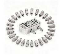 Set di ugelli nebulizzazione in ottone da 50 pezzi Sistema raffreddamento esterno Testine a bassa pressione Punte dell'acqua ad alta per giardinaggio Parti ricambio fil 2 sections Orifice Dia 0.15mm