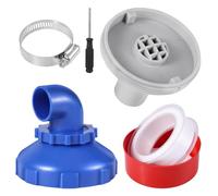 Set di ugelli per piscina girevole a 360° con accessori di collegamento, Ø 32 mm per Intex Bestway - Ugello di scarico, erogatore e ugello di aspirazione, set completo