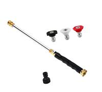 Set di ugelli per tubo da giardino di alta qualità con alta pressione e metallo per un lavaggio e un'irrigazione efficienti, include 3 modelli di ugelli in metallo ad alta pressione