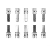 Set di ugelli spray in rame da 6 mm, con attacco rapido, per giardinaggio, raffreddamento e irrigazione del prato, 10 pezzi (0,8 mm)