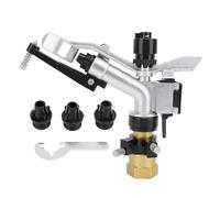 Set di ugelli spray per pistola per acqua regolabile Kuuleyn, irrigazione Spray Gun in lega di zinco Acqua di impatto a rotazione automatica per l'Incremento di impatto di Farm