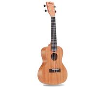 Set Di Ukulele Da Concerto In Mogano Con Accordatore E Custodia, Ukulele A 4 Corde Per Principianti, Stimola La Creatività(23 in-A)