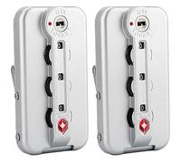 Set di una coppia lucchetti sicurezza argentati tipo K014#