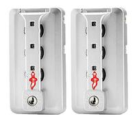 Set di una coppia lucchetti sicurezza argentati tipo K909#