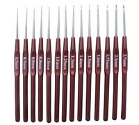 Set di uncinetti ergonomici da 0,5 mm a 2,7 mm, per realizzare parrucche, trecce, tessitura con impugnatura comoda, strumenti per lavorare a maglia per ridurre lo stress del polso per gli amanti del