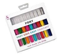 Set di uncinetti Pony Easy Grip 2-6.00mm Polka Dot - 9 Pezzi