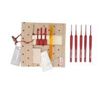 Tulip Etimo Red Häkelnadel-set Impugnatura Fatto Mano Accessori Uncinetto Etui